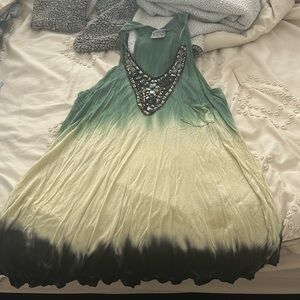 Green tye die dress/shirt